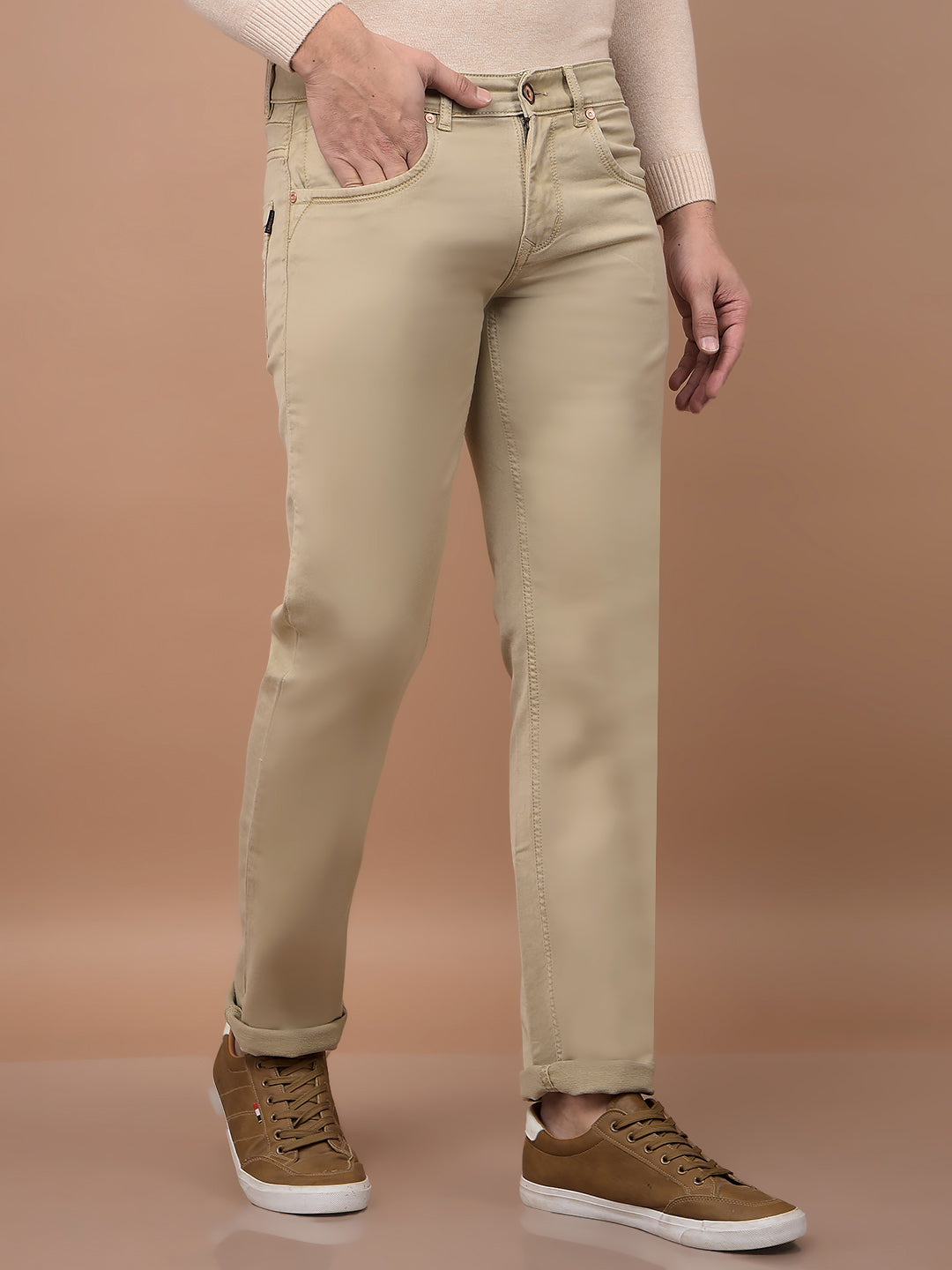 Beige Jeans