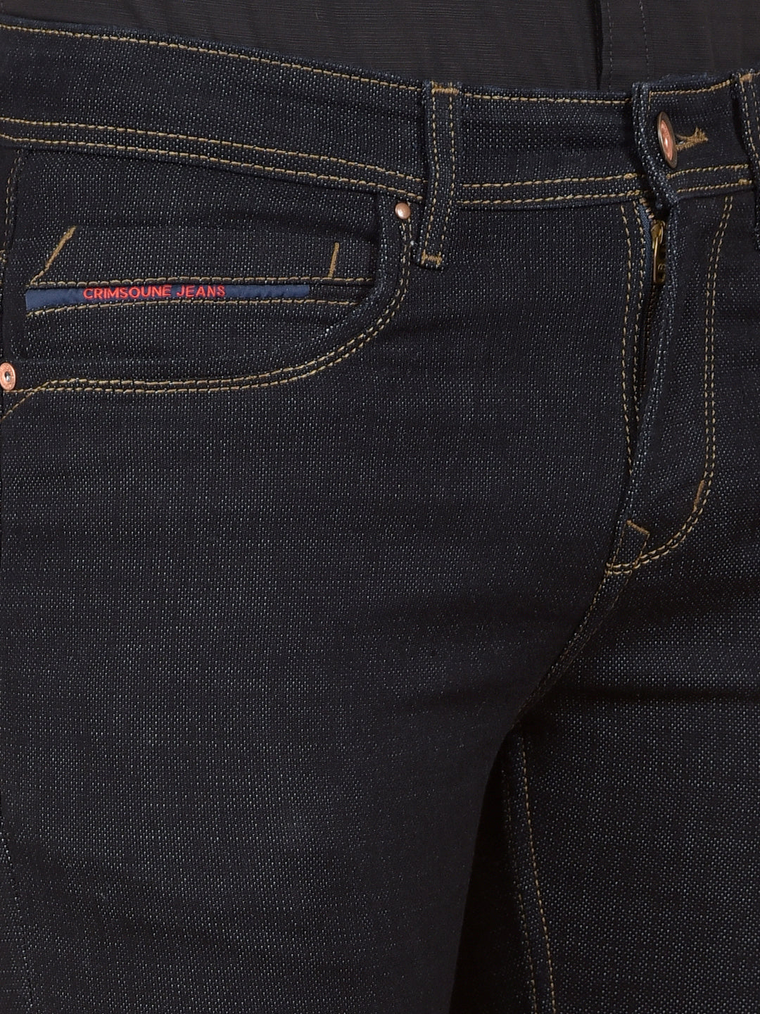 Navy Blue Jeans-Men Jeans-Crimsoune Club