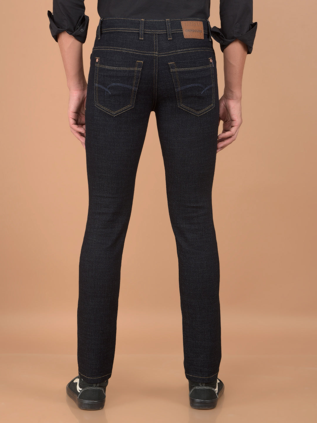 Navy Blue Jeans-Men Jeans-Crimsoune Club