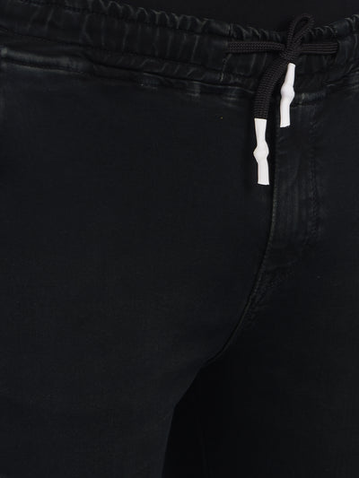 Black Cargo Joggers-Men Jeans-Crimsoune Club