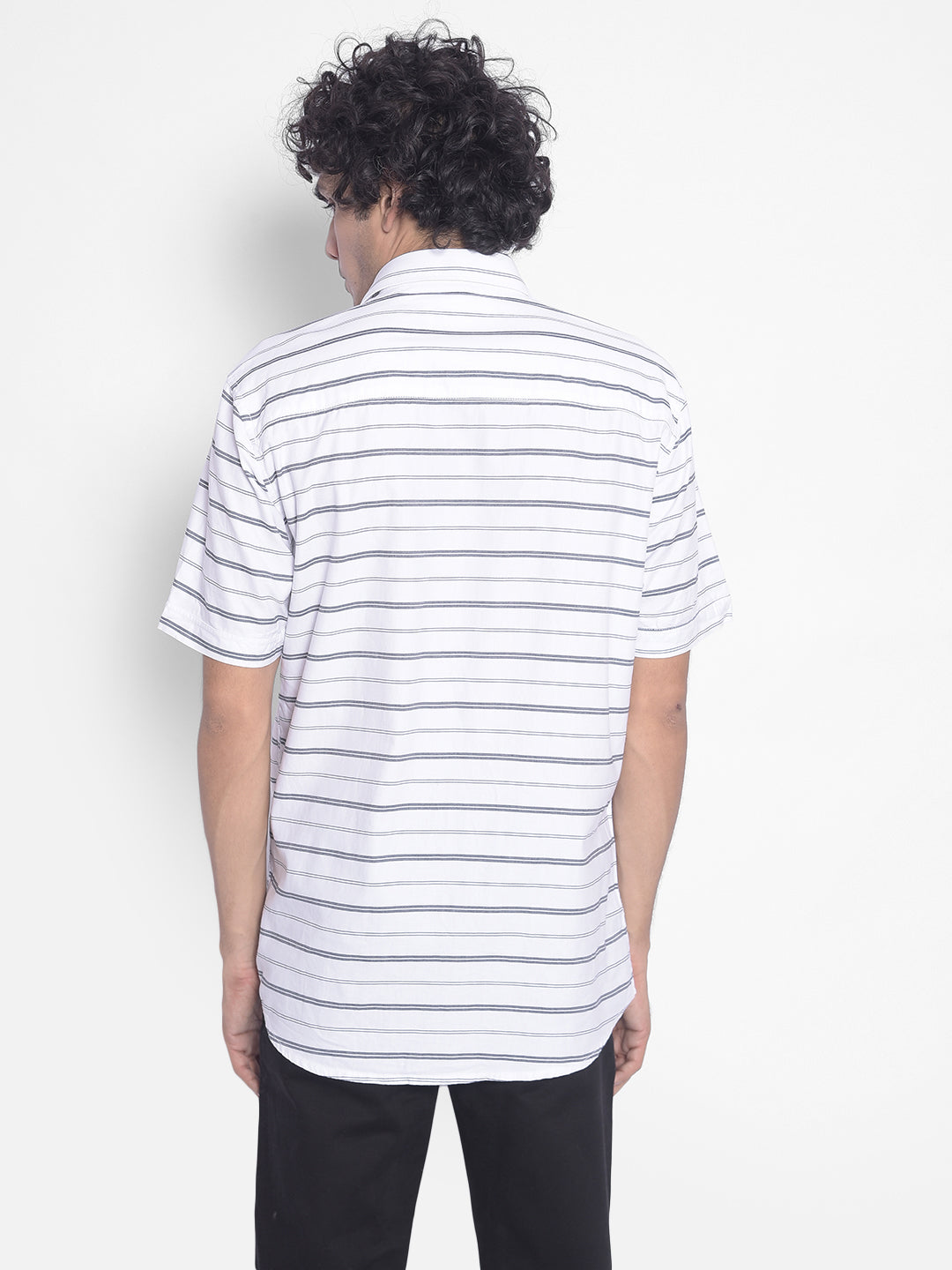 White Stripes Shirt-Men Shirts-Crimsoune Club