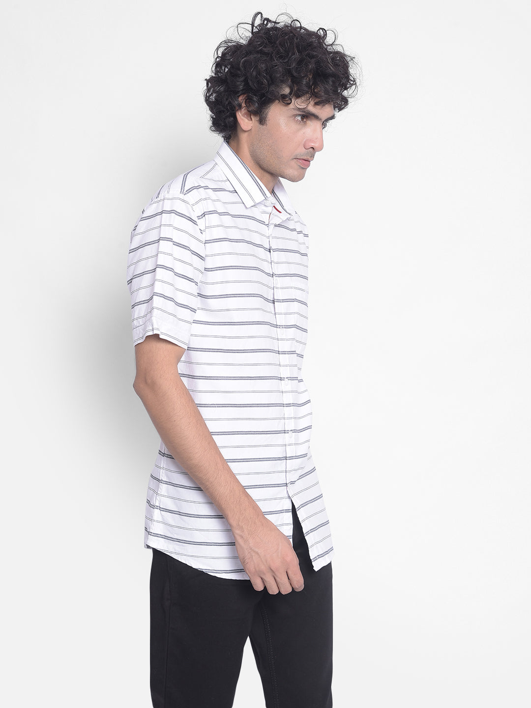 White Stripes Shirt-Men Shirts-Crimsoune Club