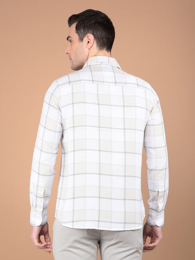 Blue Checked 100% Cotton Shirt