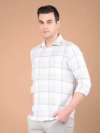 Blue Checked 100% Cotton Shirt