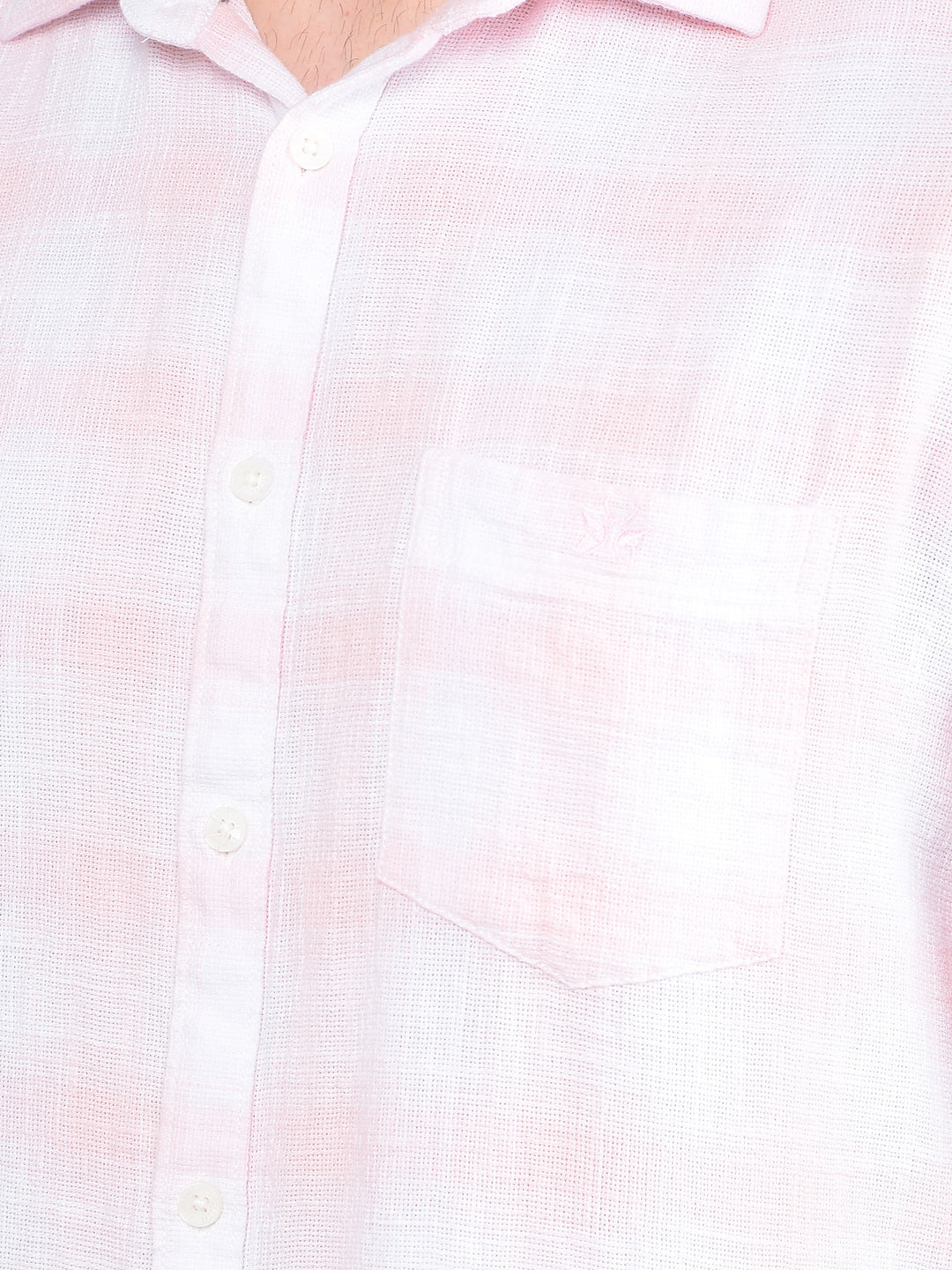 Pink Checked 100% Cotton Shirt