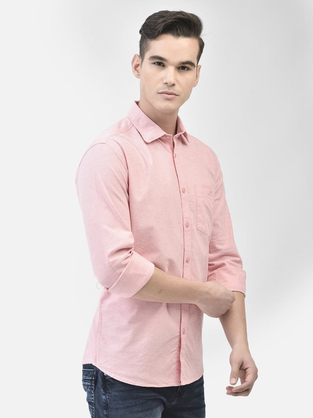 Pink Shirt-Men Shirts-Crimsoune Club