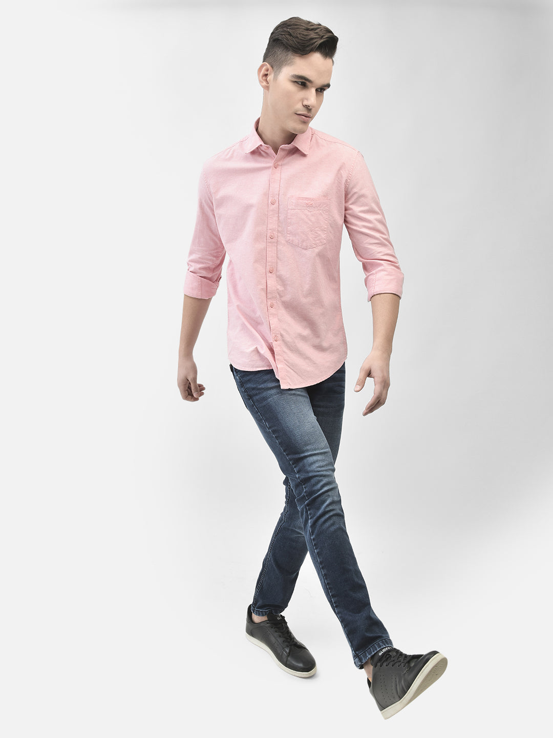 Pink Shirt-Men Shirts-Crimsoune Club