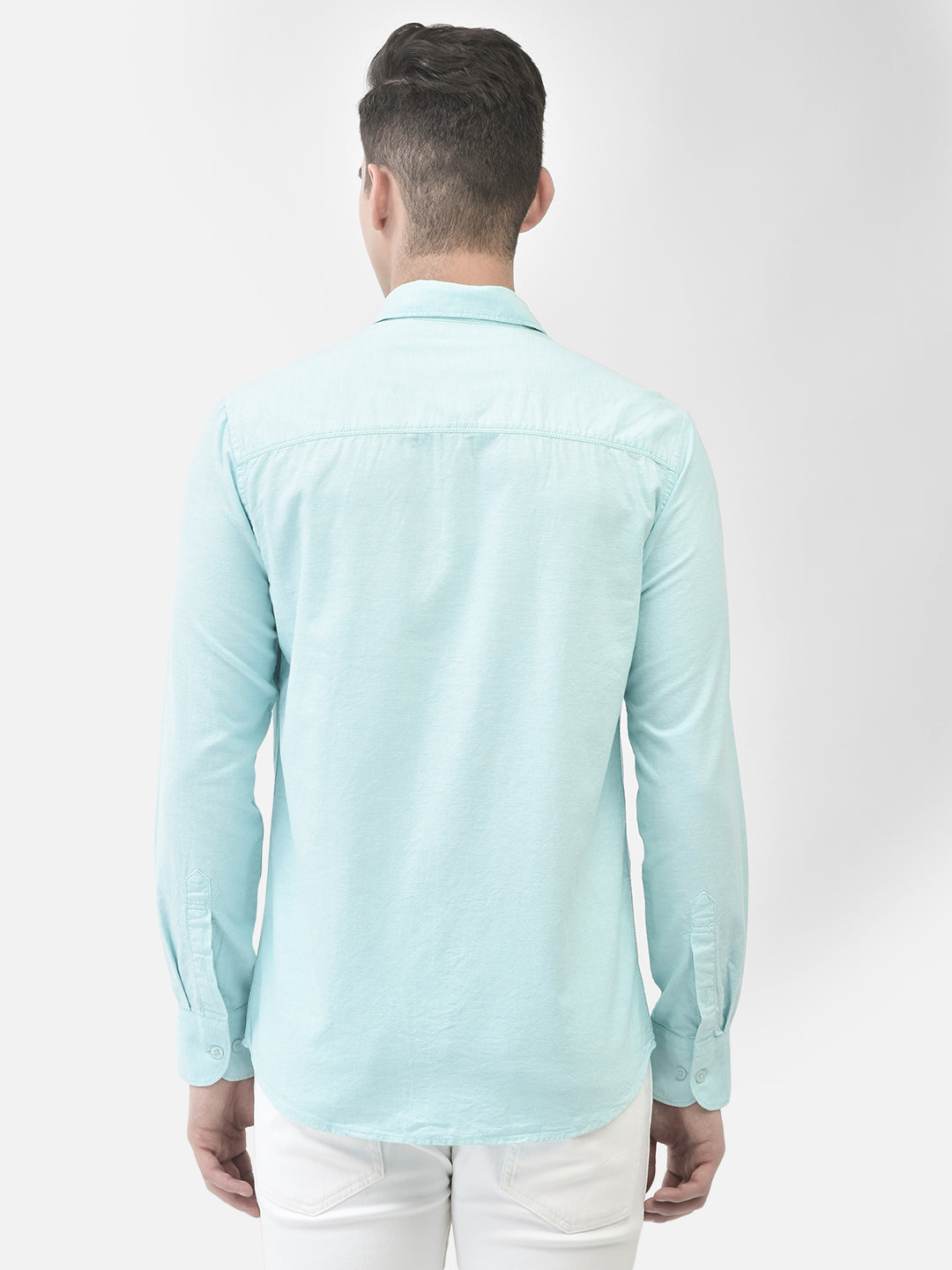 Mint-Green Shirt-Men Shirts-Crimsoune Club