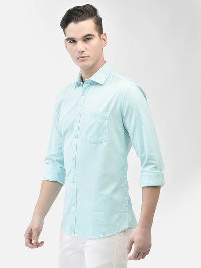 Mint-Green Shirt-Men Shirts-Crimsoune Club