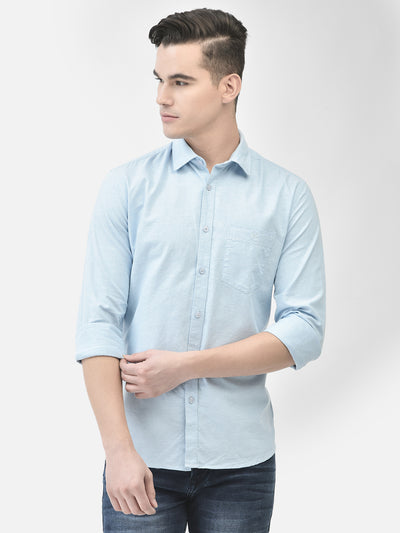 Blue Shirt-Men Shirts-Crimsoune Club