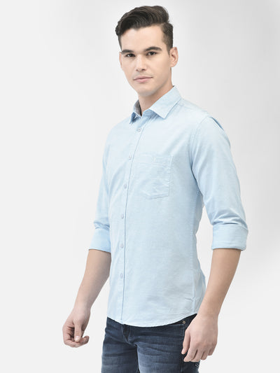 Blue Shirt-Men Shirts-Crimsoune Club