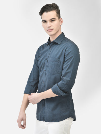 Navy Blue Shirt-Men Shirts-Crimsoune Club