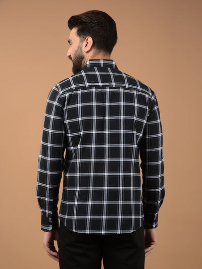 Black Checked 100% Cotton Shirt