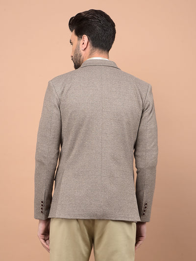 Brown Single Breasted Blazer