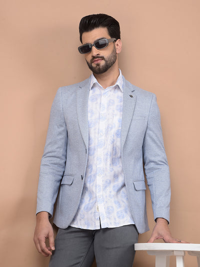 Blue Single Breasted Blazer