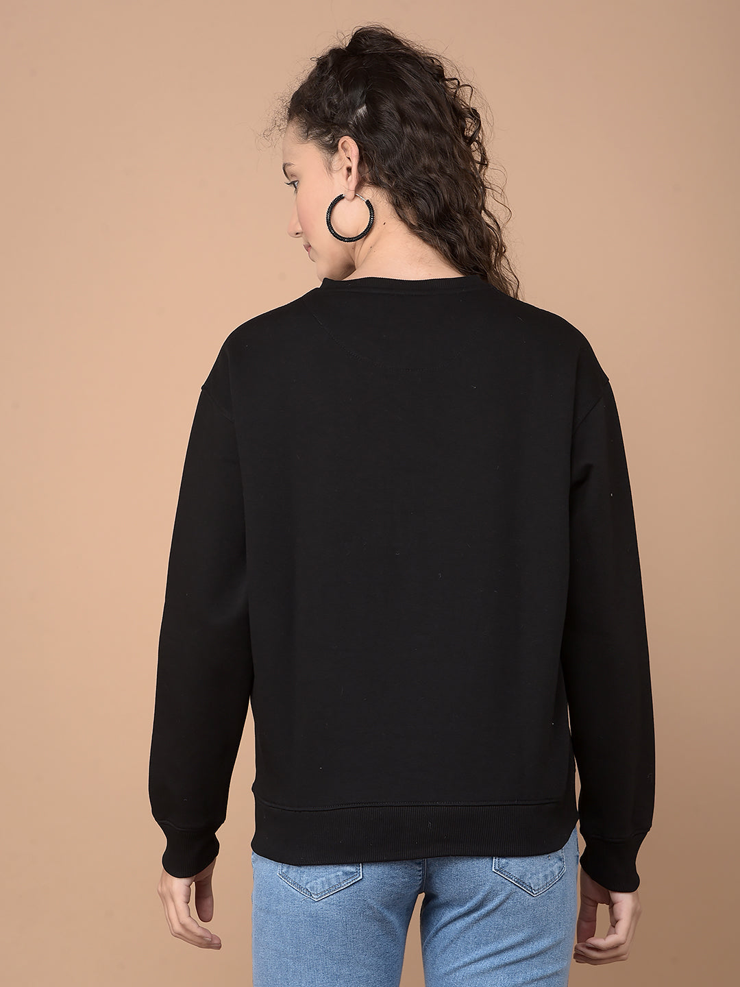 Black Embellished Sweatshirt