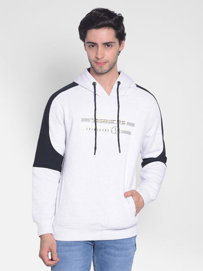 White Printed Sweatshirt-Men Sweatshirts-Crimsoune Club