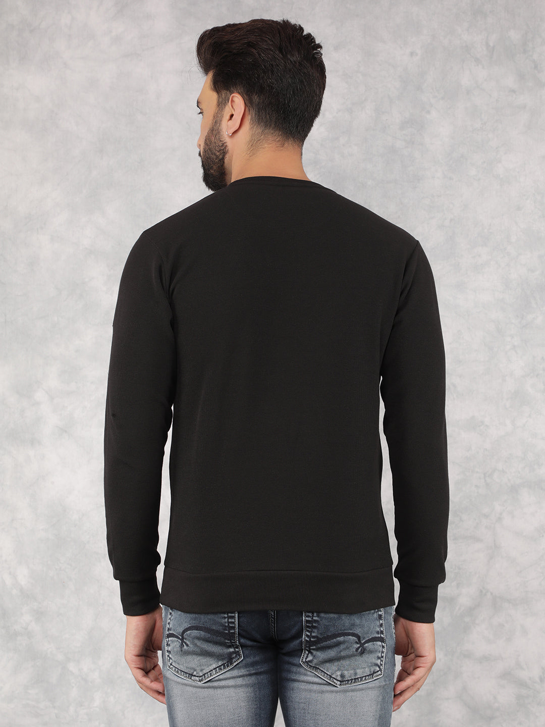 Black Sweatshirt-Men Sweatshirts-Crimsoune Club