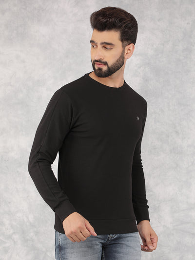 Black Sweatshirt-Men Sweatshirts-Crimsoune Club