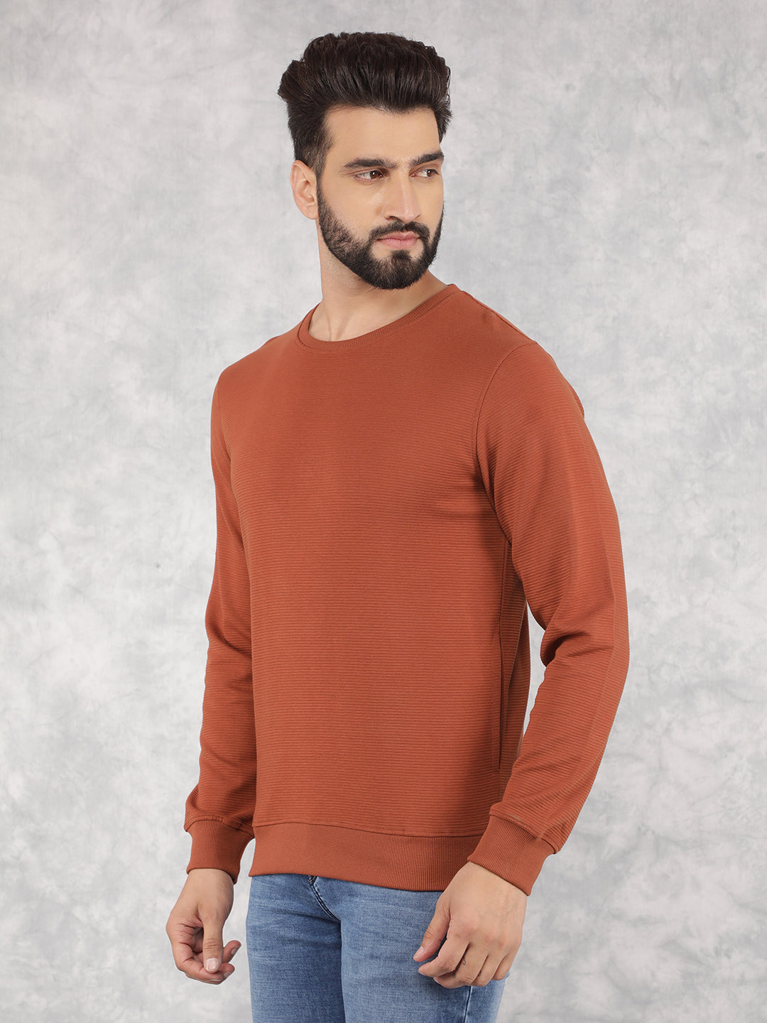 Red Sweatshirt-Men Sweatshirts-Crimsoune Club