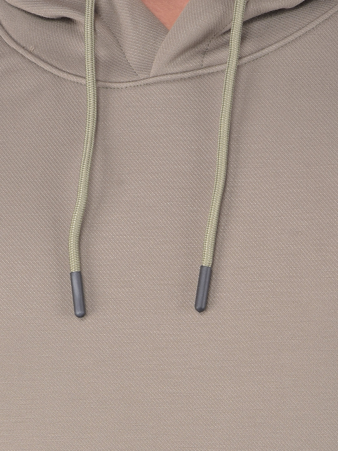 Olive Hooded Neck Sweatshirt-Men Sweatshirts-Crimsoune Club