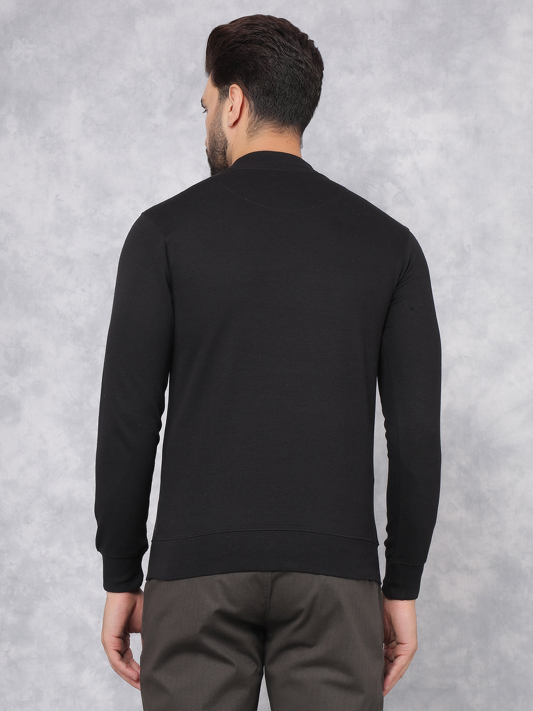 Black Sweatshirt-Men Sweatshirts-Crimsoune Club