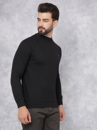 Black Sweatshirt-Men Sweatshirts-Crimsoune Club