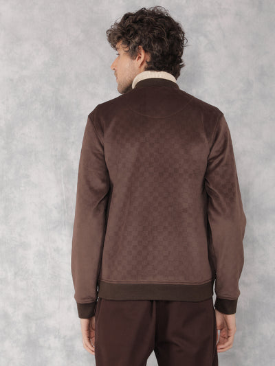 Brown Sweatshirt-Men Sweatshirts-Crimsoune Club