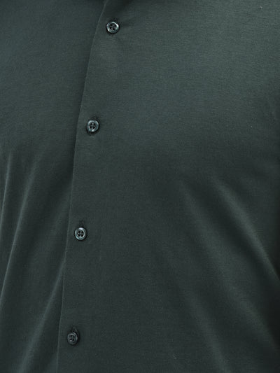 Olive Pure Cotton Shirt-Men Shirts-Crimsoune Club