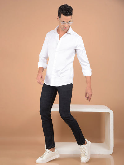 White Printed Shirt-Men Shirts-Crimsoune Club