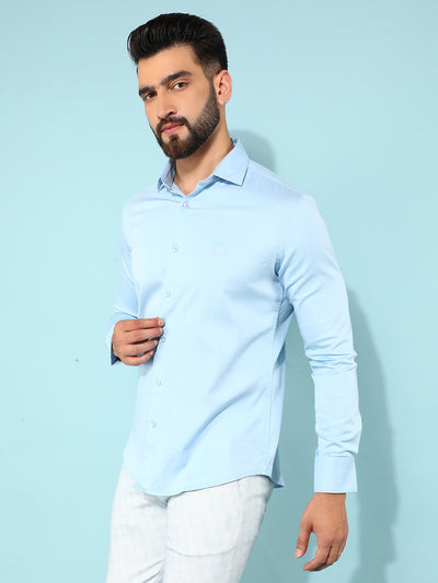 Blue Shirt-Men Shirts-Crimsoune Club