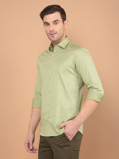 Green Shirt-Men Shirts-Crimsoune Club