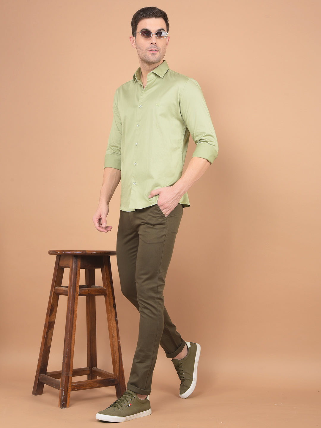 Green Shirt-Men Shirts-Crimsoune Club