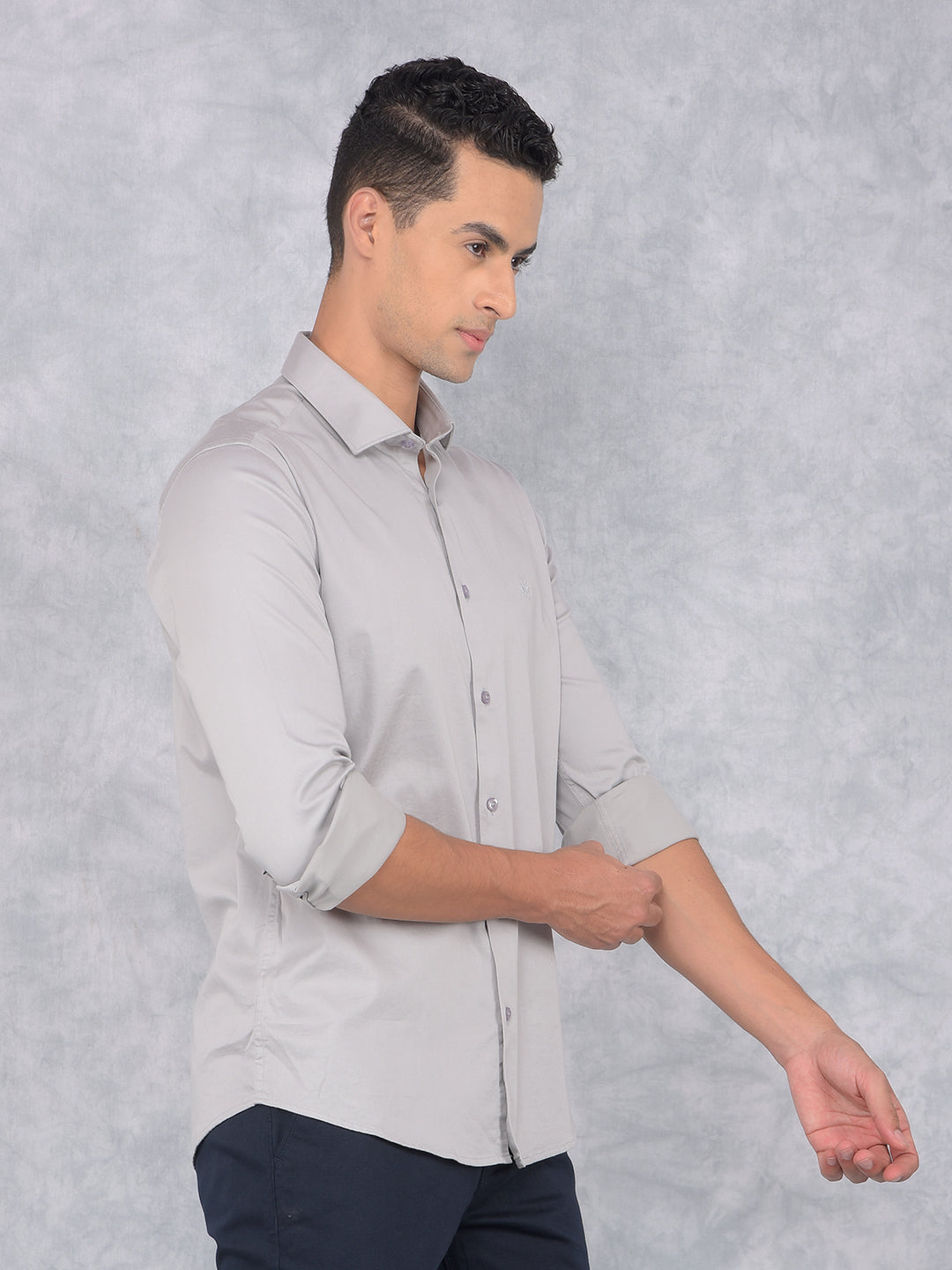 Grey Shirt-Men Shirts-Crimsoune Club