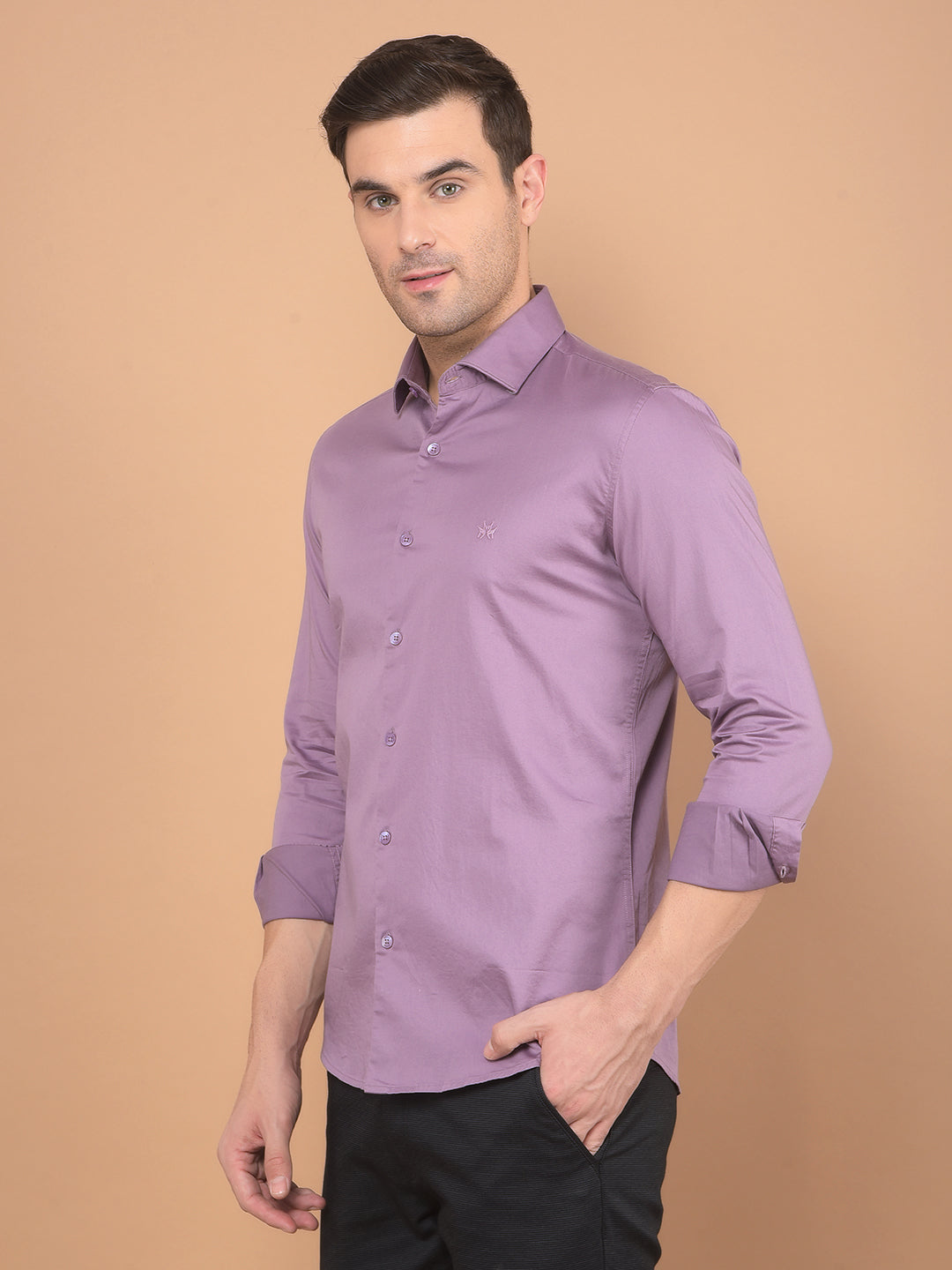 Purple Shirt-Men Shirts-Crimsoune Club