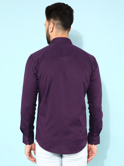 Purple Shirt-Men Shirts-Crimsoune Club