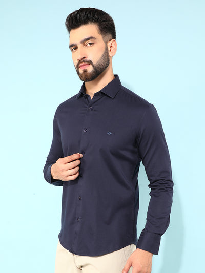 Blue Shirt-Men Shirts-Crimsoune Club