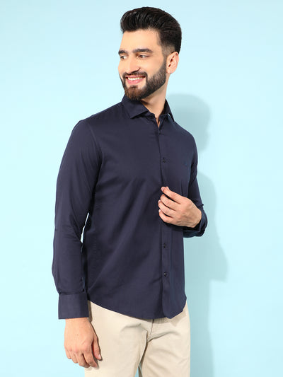 Blue Shirt-Men Shirts-Crimsoune Club