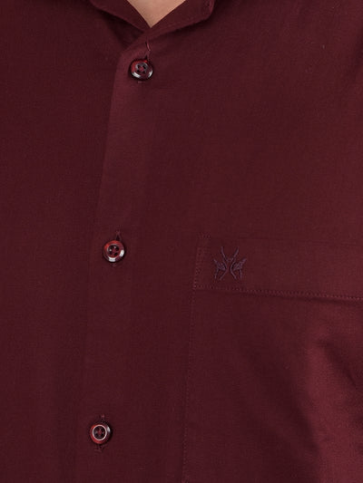 Maroon Shirt-Men Shirts-Crimsoune Club