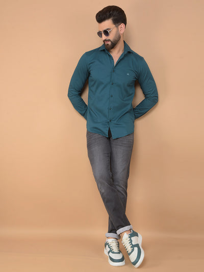 Green Shirt-Men Shirts-Crimsoune Club