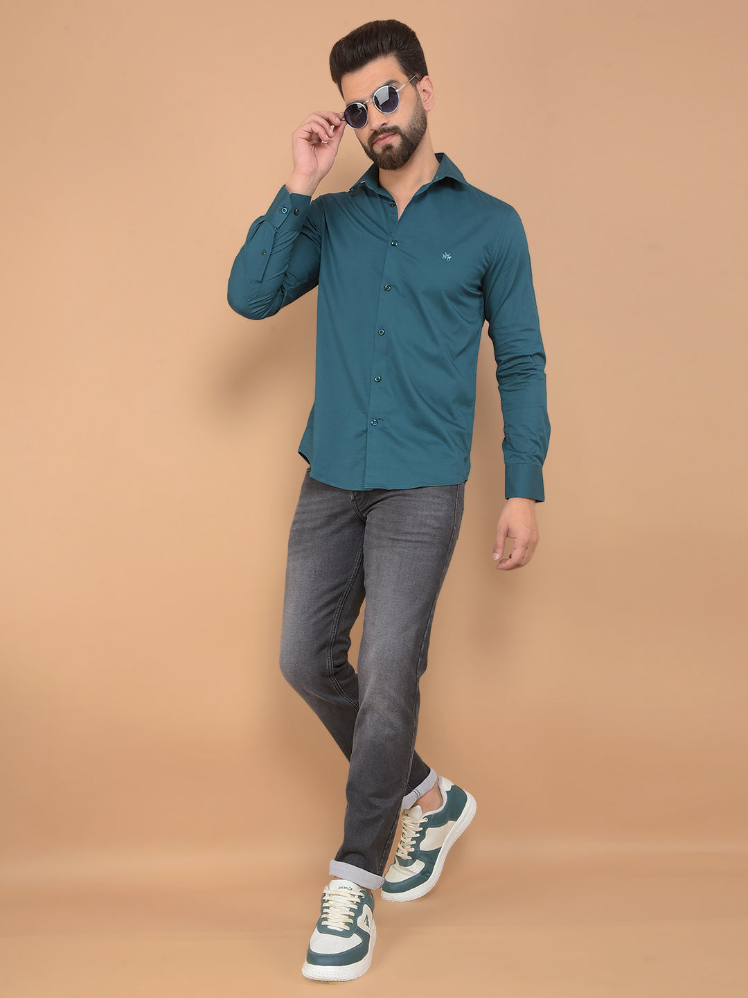 Green Shirt-Men Shirts-Crimsoune Club