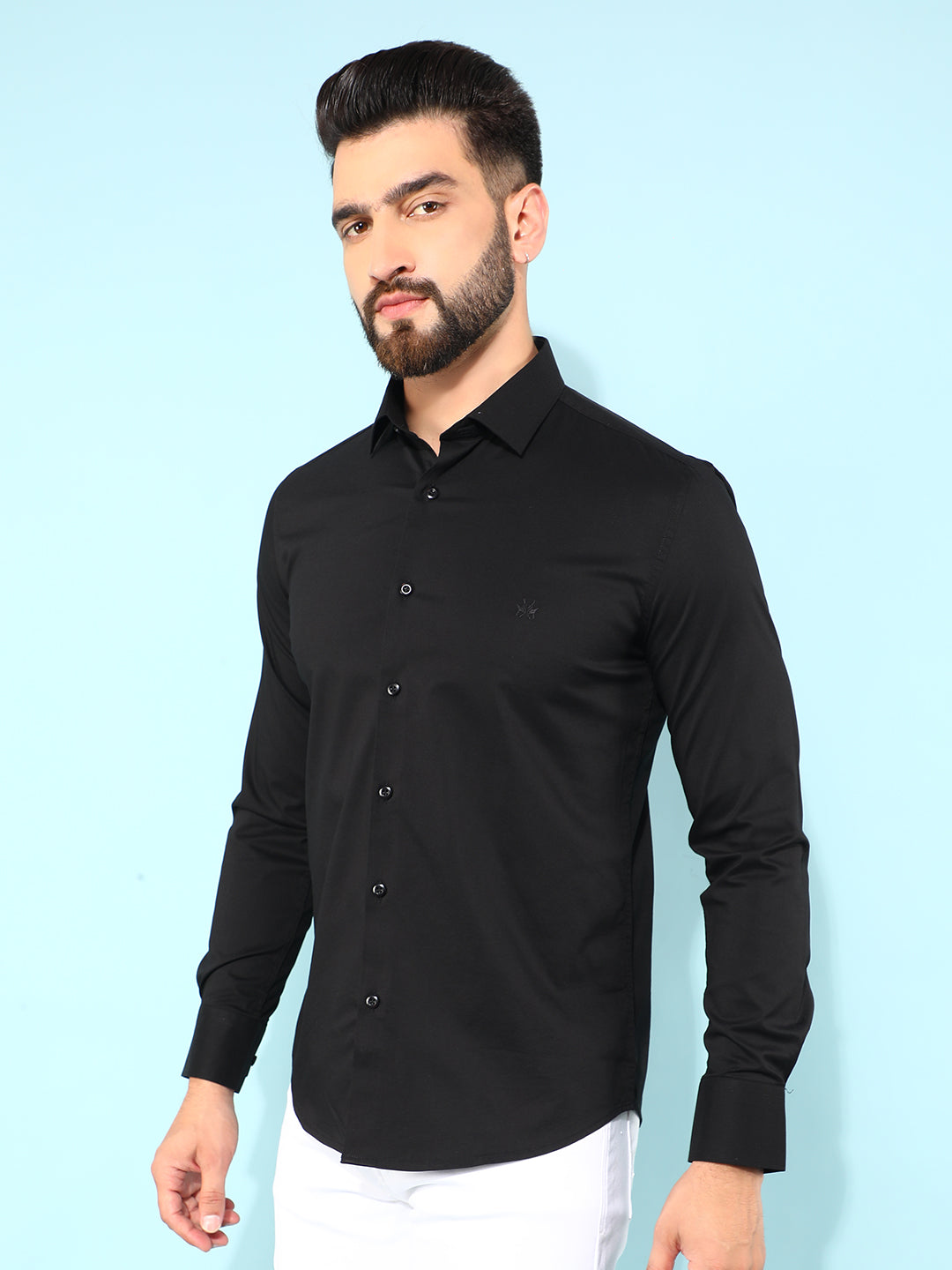 Black Shirt-Men Shirts-Crimsoune Club