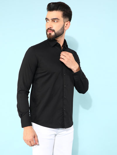 Black Shirt-Men Shirts-Crimsoune Club