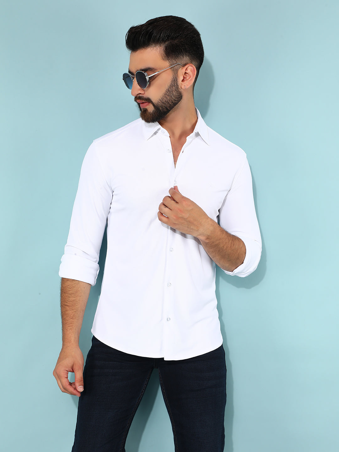 White Shirt-Men Shirts-Crimsoune Club