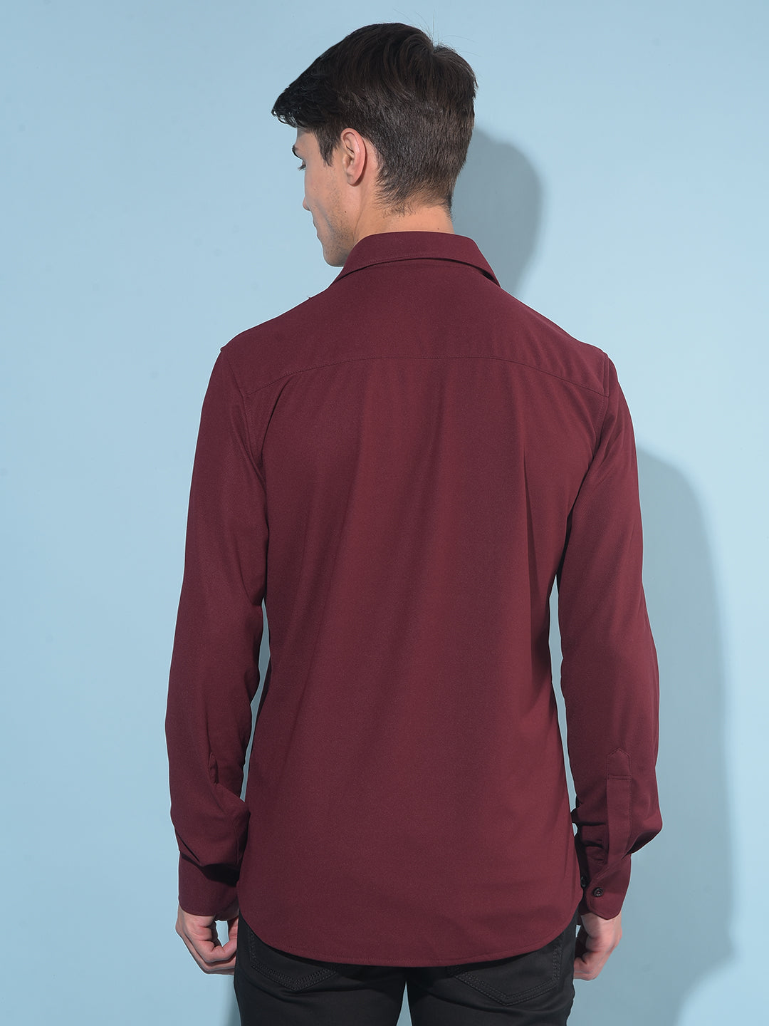 Maroon Shirt-Men Shirts-Crimsoune Club