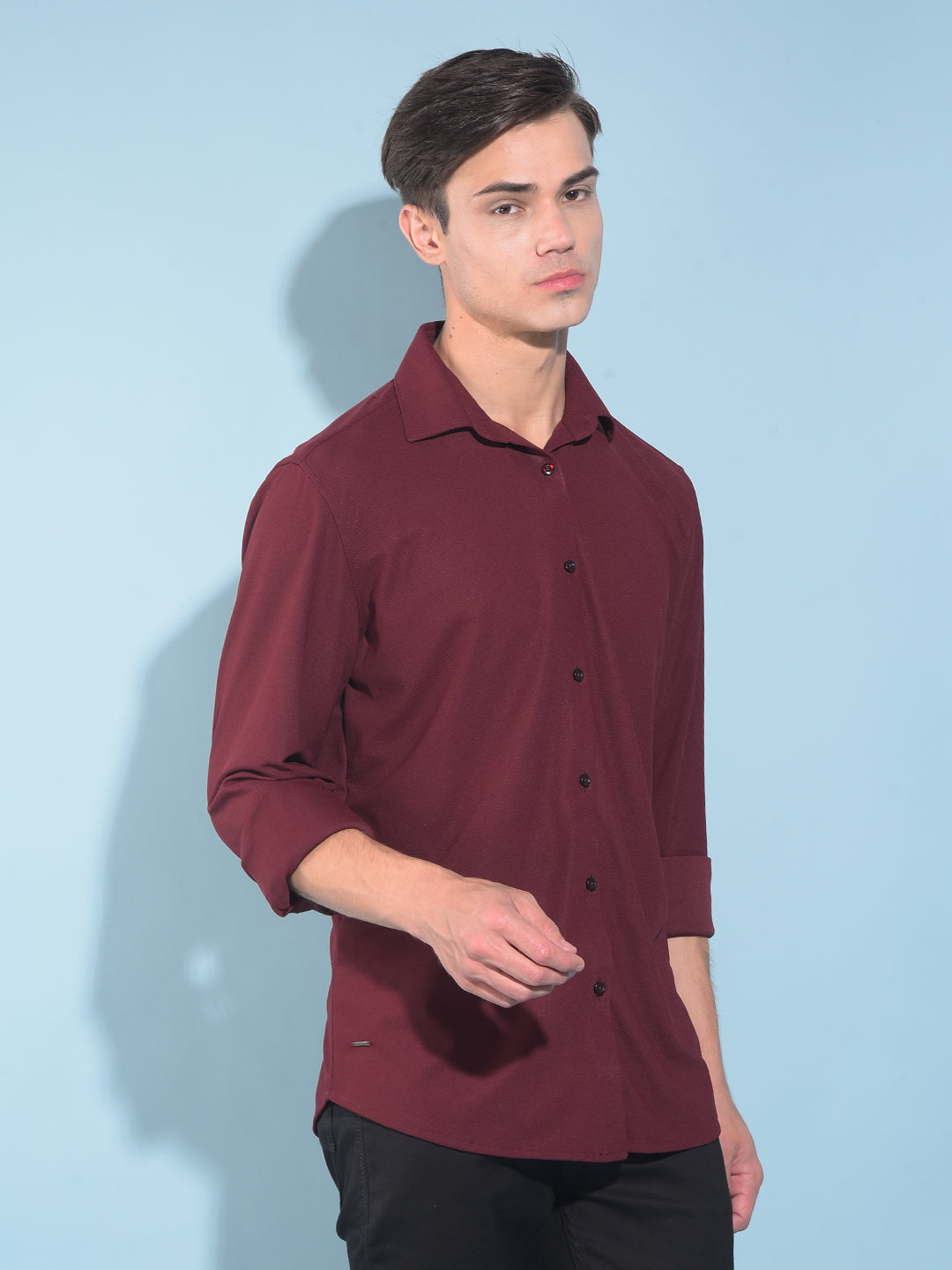 Maroon Shirt-Men Shirts-Crimsoune Club