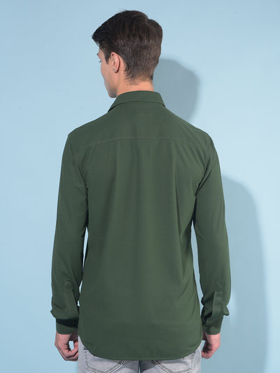 Green Shirt-Men Shirts-Crimsoune Club