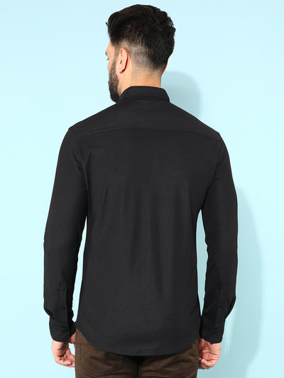 Black Shirt-Men Shirts-Crimsoune Club