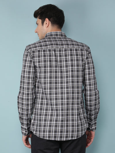 Green Checkered 100% Cotton Shirt-Men Shirts-Crimsoune Club