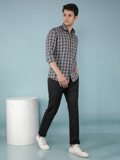 Green Checkered 100% Cotton Shirt-Men Shirts-Crimsoune Club